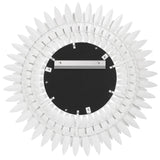 Broche Mirror Medium Matte White By Crystorama - Back View