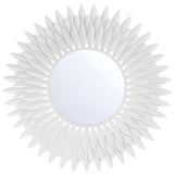 Broche Mirror Medium Matte White By Crystorama