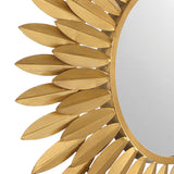 Broche Mirror Small Antique Gold By Crystorama - Detailed View