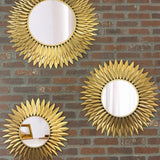 Broche Mirror Small Antique Gold By Crystorama - Lifestyle View