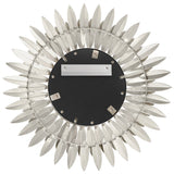 Broche Mirror Small Antique Silver By Crystorama - Back View