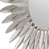 Broche Mirror Small Antique Silver By Crystorama - Detailed View