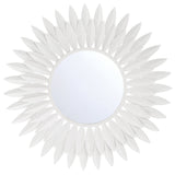 Broche Mirror Small Matte White By Crystorama