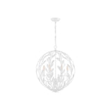 Broche Orb Chandelier 21'' Matte White