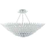 Broche Petals Semi Flush Mount Medium Matte White By Crystorama