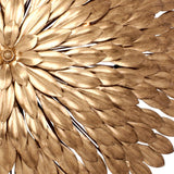 Broche Petals Semi Flush Mount Small Antique Gold By Crystorama-Detailed View