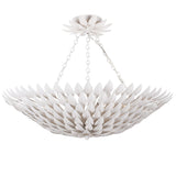 Broche Petals Semi Flush Mount Small Matte White By Crystorama