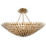 Broche Petals Suspension Antique Gold Medium By Crystorama Side View