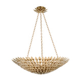 Broche Petals Suspension Antique Gold Medium By Crystorama