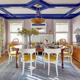 Broche Petals Suspension Antique Gold Small By Crystorama Lifestyle View