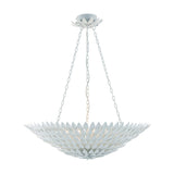 Broche Petals Suspension Matte White Medium By Crystorama