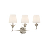 Broche Shaded Bathroom Vanity 25'' Antique Silver
