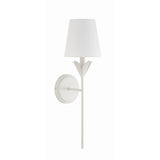 Broche Stem Sconce 6'' Matte White