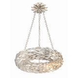 Broche Woven Torus Chandelier 18'' Antique Silver