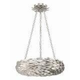 Broche Woven Torus Chandelier 18'' Antique Silver