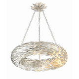 Broche Woven Torus Chandelier 24'' Antique Silver