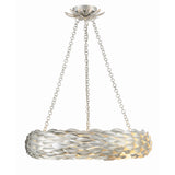 Broche Woven Torus Chandelier 24'' Antique Silver