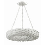 Broche Woven Torus Chandelier 24'' Matte White