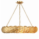Broche Woven Torus Chandelier 33.5'' Antique Gold