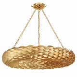 Broche Woven Torus Chandelier 33.5'' Antique Gold