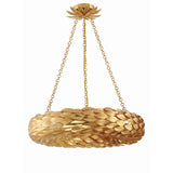 Broche Woven Torus Semi-Flush Mount 24'' Antique Gold