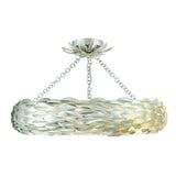 Broche Woven Torus Semi-Flush Mount 24'' Antique Silver