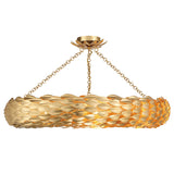 Broche Woven Torus Semi-Flush Mount 33.5'' Antique Gold