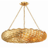 Broche Woven Torus Semi-Flush Mount 33.5'' Antique Gold
