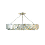 Broche Woven Torus Semi-Flush Mount 33.5'' Antique Silver