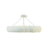 Broche Woven Torus Semi-Flush Mount 33.5'' Matte White