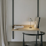 Brolly Portable Table Lamp Linen By New Works - Lifestyle View4