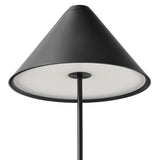 Brolly Portable Table Lamp Steel Black By New Works - Detailed View
