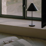 Brolly Portable Table Lamp Steel Black By New Works - Lifestyle View10