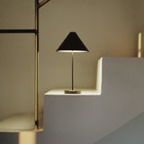 Brolly Portable Table Lamp Steel Black By New Works - Lifestyle View12