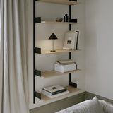 Brolly Portable Table Lamp Steel Black By New Works - Lifestyle View17