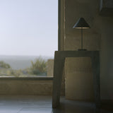 Brolly Portable Table Lamp Steel Black By New Works - Lifestyle View23