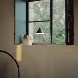 Brolly Portable Table Lamp Steel Black By New Works - Lifestyle View25