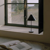 Brolly Portable Table Lamp Steel Black By New Works - Lifestyle View6