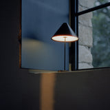 Brolly Portable Table Lamp Steel Black By New Works - Lifestyle View9