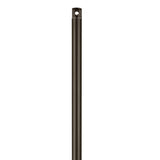 Bronze Threaded Fan Downrod by Visual Comfort Fans