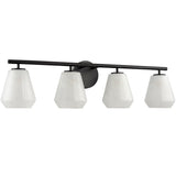 Brooke Bath and Vanity Light Large Black By Artcraft - Side View