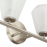 Brooke Bath and Vanity Light Large Brushed Nickel By Artcraft - Detailed View