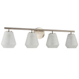 Brooke Bath and Vanity Light Large Brushed Nickel By Artcraft - Front View