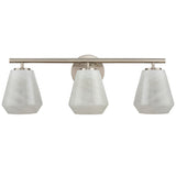 Brooke Bath and Vanity Light Medium Brushed Nickel By Artcraft - Front View