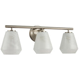 Brooke Bath and Vanity Light Medium Brushed Nickel By Artcraft - Side View1