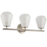 Brooke Bath and Vanity Light Medium Brushed Nickel By Artcraft - Side View