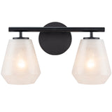 Brooke Bath and Vanity Light Small Black By Artcraft - With Light
