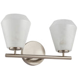 Brooke Bath and Vanity Light Small Brushed Nickel By Artcraft - Side View1
