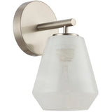 Brooke Wall Light Brushed Nickel By Artcraft - Side View1