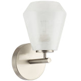 Brooke Wall Light Brushed Nickel By Artcraft - Side View